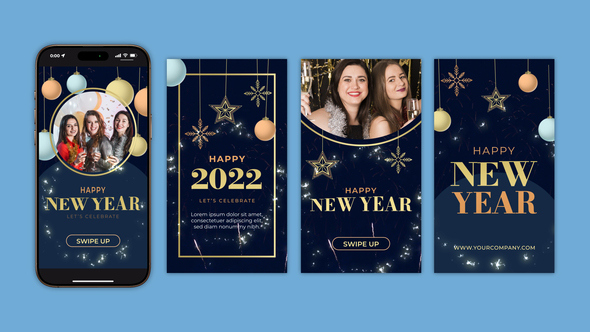 Photo of Happy New Year Instagram Stories – Videohive 55398968