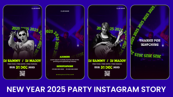 Photo of Happy New Year Party Instagram Story – Videohive 55395945