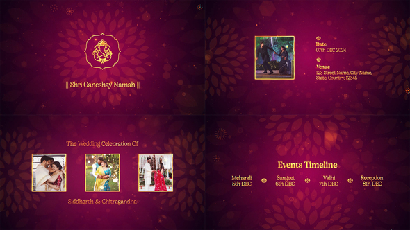 Photo of Indian Wedding Invitation – Videohive 55392943