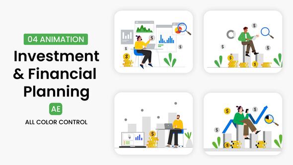 Photo of Investment and Financial Planning Illustration Scene – Videohive 55303252