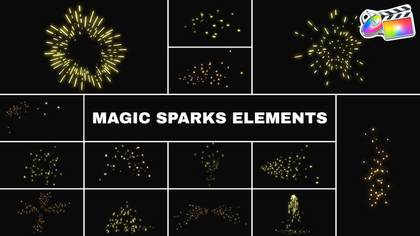 Photo of Magic Sparks Elements | FCPX – Videohive 55543810