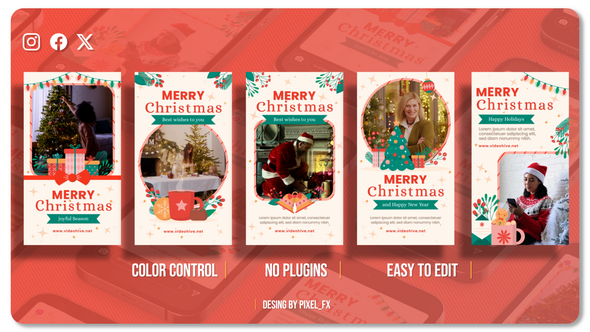 Photo of Merry Christmas | Happy New Year Stories V1 – Videohive 55177972