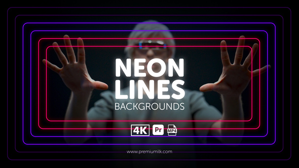 Photo of Neon Lines Backgrounds for Premiere Pro – Videohive 55341422