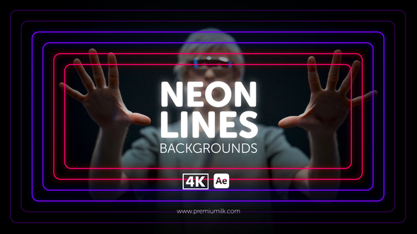 Photo of Neon Lines Backgrounds – Videohive 55393909