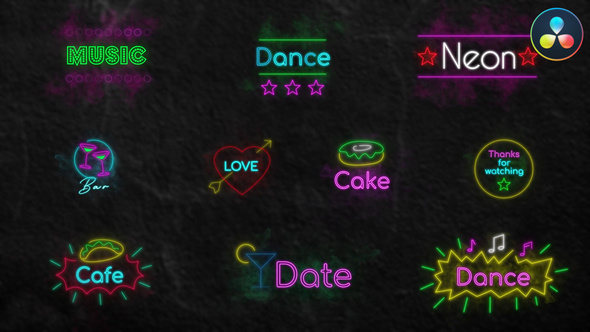 Photo of Neon Titles for DaVinci Resolve – Videohive 55421869