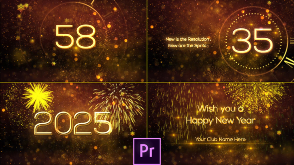 Photo of New Year Countdown 2025 – Premiere Pro – Videohive 25311878