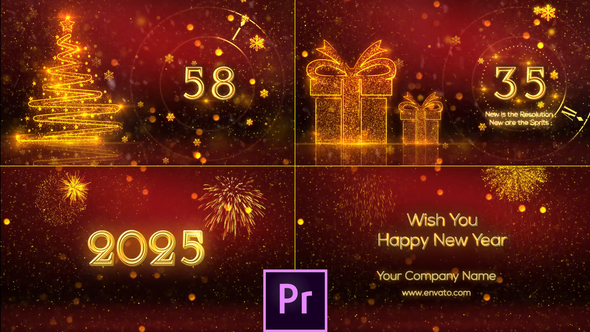 Photo of New Year Countdown 2025 – Premiere Pro – Videohive 35116464