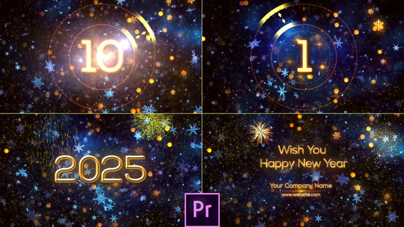 Photo of New Year Countdown 2025 – Premiere Pro – Videohive 42052402