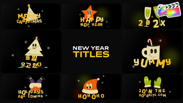 Photo of New Year Titles for FCPX – Videohive 55372004