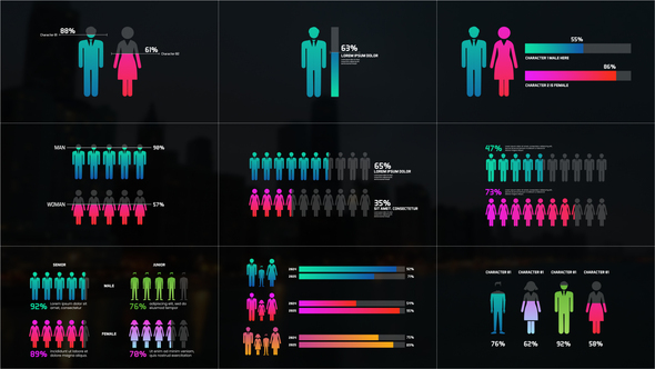 Photo of People Chart Infographics – Videohive 55383887