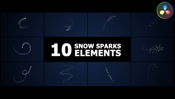 Photo of Snow Sparks Elements | DaVinci Resolve – Videohive 55132575