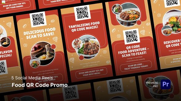 Photo of Social Media Reels – Food QR Code Promo Premiere Pro Templates – Videohive 55373164