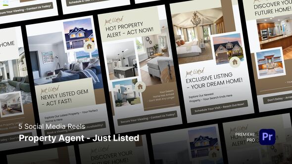 Photo of Social Media Reels – Property Agent Just Listed Premiere Pro Templates – Videohive 55373022