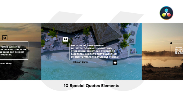 Photo of Special Quotes for DaVinci Resolve – Videohive 55431486