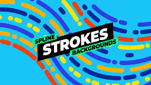 Photo of Spline Strokes Backgrounds – Videohive 55329813