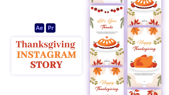 Photo of Thanksgiving instagram Stories – Videohive 55383416