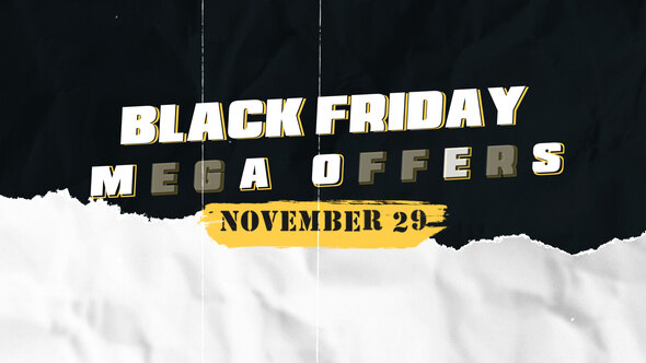 Photo of Torn Paper Black Friday – Videohive 55231944