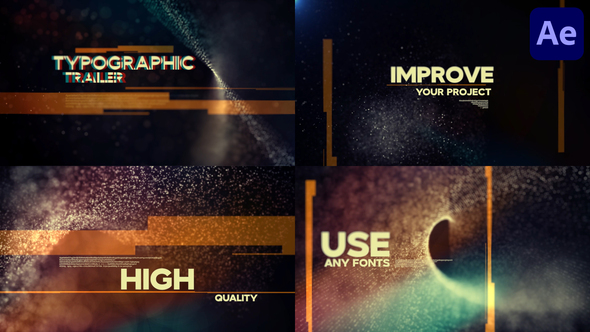 Photo of Typographic Trailer for After Effects – Videohive 55406711