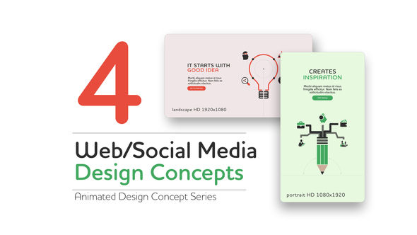 Photo of Web and Social Media Design Concept – Videohive 55357893