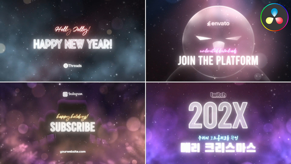 Photo of Xmas And New Year Typography for DaVinci Resolve – Videohive 55541805