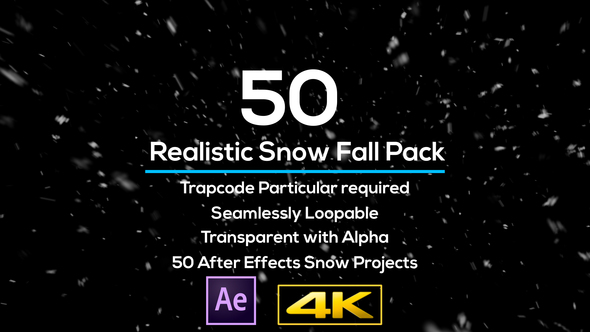 Photo of Snow Backgrounds Projects Pack – 50 Realistic Snow Overlays – Videohive 29151895