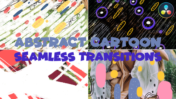 Photo of Abstract Cartoon Shapes Seamless Transitions | DaVinci Resolve – Videohive 55996208