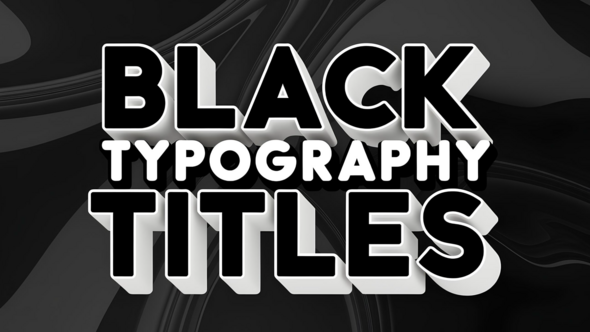 Photo of Black Typography Titles | FCPX – Videohive 56024829