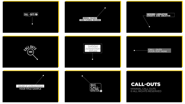 Photo of Call Outs  AE – Videohive 55731133