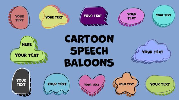 Photo of Cartoon Speech Bubbles Pack – Videohive 55867346