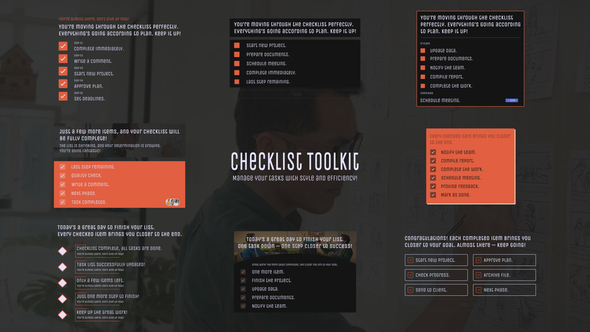 Photo of Checklist Toolkit – Videohive 55862011