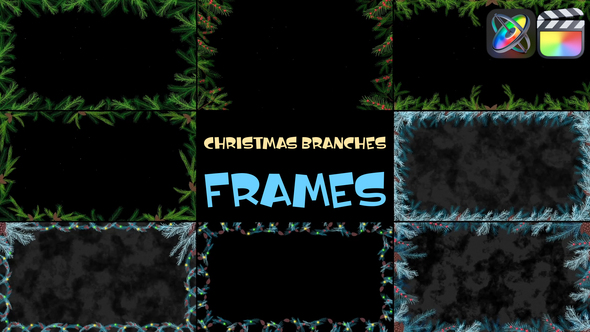 Photo of Christmas Branches Frames for FCPX – Videohive 56035406