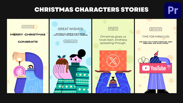 Photo of Christmas Characters Stories | Premiere Pro MOGRT – Videohive 55879075