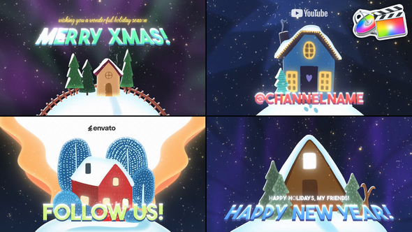 Photo of Christmas Houses Greetings for FCPX – Videohive 55971543