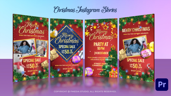 Photo of Christmas Instagram Stories – Mogrt – Videohive 55733721