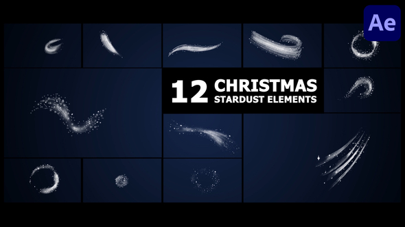 Photo of Christmas Stardust Elements | After Effects – Videohive 55740856