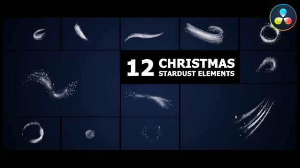 Photo of Christmas Stardust Elements | DaVinci Resolve – Videohive 55804067