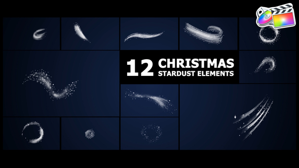 Photo of Christmas Stardust Elements | FCPX – Videohive 55784640