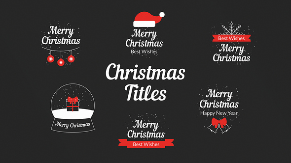 Photo of Christmas Titles – Videohive 55903384