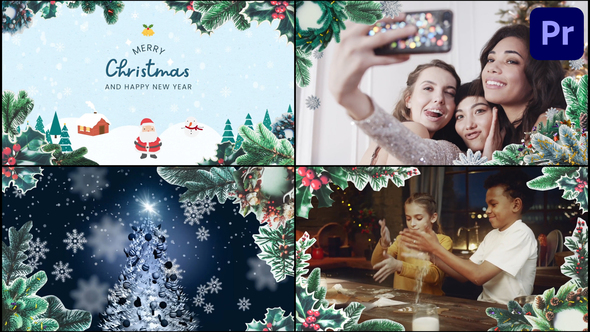 Photo of Christmas Wreath Frames | Premiere Pro MOGRT – Videohive 55878624