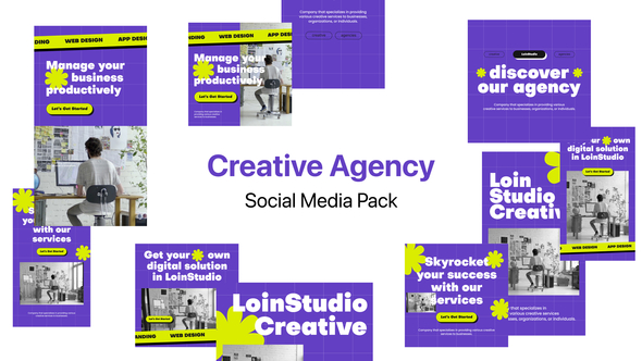 Photo of Creative Agency Social Media PACK – Videohive 55886607