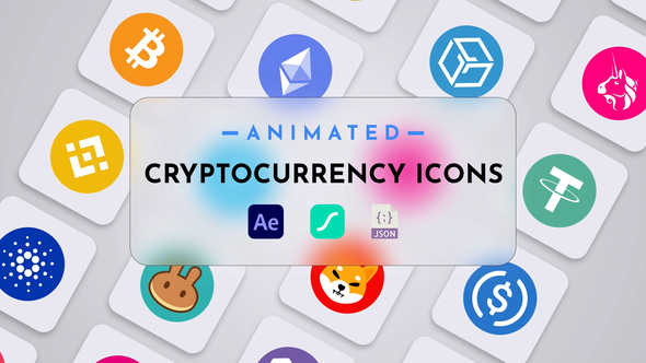 Photo of Cryptocurrency Animated Icon Pack – Videohive 55796448