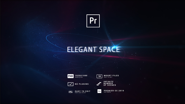 Photo of Elegant Space Titles MOGRT – Videohive 55719840