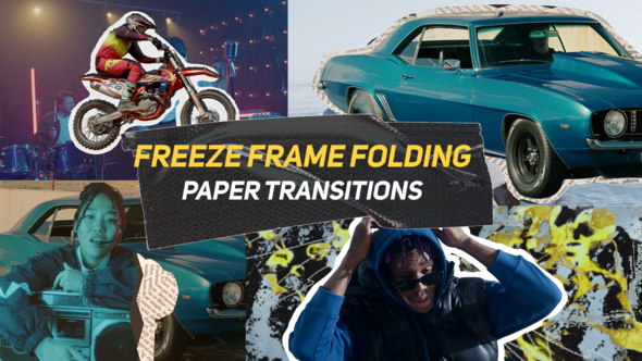 Photo of Freeze Frame Folding Paper Transitions || MOGRT – Videohive 55748318