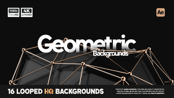 Photo of Geometric Backgrounds – Videohive 55830101