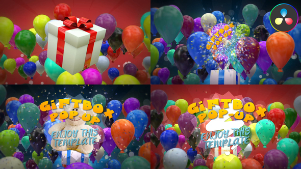 Photo of Gift Box Pop Up for DaVinci Resolve – Videohive 55733677