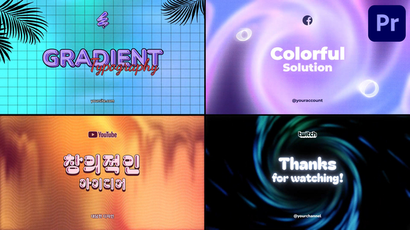 Photo of Gradient Typography for Premiere Pro – Videohive 55743845