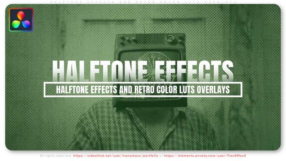 Photo of Halftone Effects and Retro Color LUTs Overlays – Videohive 56044960