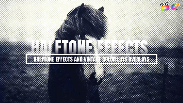 Photo of Halftone Effects And Vintage Color luts Overlays For Final Cut X and Apple Motion – Videohive 55713390