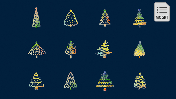 Photo of Hand Drawn Chirstmas Tree | MOGRT – Videohive 55783381