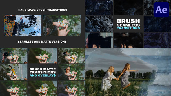 Photo of Hand-Made Brush Transitions And Overlays | After Effects – Videohive 55878178